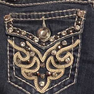 LA idol USA blue boot cut jeans